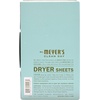 image:imageMRS MEYERS CLEAN DAY Dryer Sheets Fabric Softener Honeysuckle 80 Count  Adds Freshness to Clothes and Softens Fabric Reduces Static Infused with Essential OilsBasil
