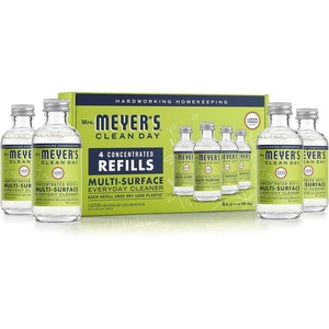 image:imageMRS MEYERS CLEAN DAY Cleaner Concentrated Refills Lemon Verbena 4 Pack  Removes Dirt and Freshens Surfaces MultiSurface Cleaner 4 Concentrated Refills 2 fl oz each Makes 64 fl oz Total