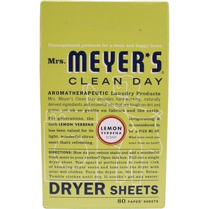 image:imageMRS MEYERS CLEAN DAY Dryer Sheets Fabric Softener Honeysuckle 80 Count  Adds Freshness to Clothes and Softens Fabric Reduces Static Infused with Essential OilsLemon Verbena