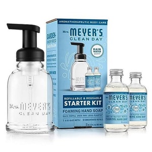 image:imageMRS MEYERS CLEAN DAY Foaming Hand Soap Concentrated Refills 4 Concentrated Refills 2 Fl Oz each Rain Water Scent Makes 40 Fl Oz of Foaming Soap Total  Moisturizing Hand Soap Softens and Cleans Hands 4 Concentrated Refills 2 Fl Oz each Makes 40 Fl Oz of Foaming SoapRain Water