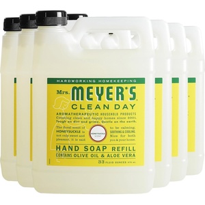 image:imageMRS MEYERS CLEAN DAY Hand Soap Refill Made with Essential Oils Honeysuckle 33 fl oz  Pack of 6
