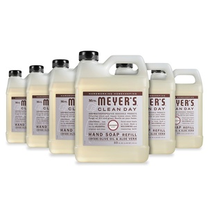 image:imageMRS MEYERS CLEAN DAY Hand Soap Refill Made with Essential Oils Lavender 33 fl oz  Pack of 6  Moisturizing Liquid Hand Soap Softens and Cleans Hands Cruelty Free Made with Essential Oils Olive Oil and Aloe VeraLavender Refill