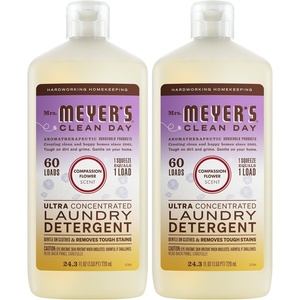 image:imageMRS MEYERS CLEAN DAY Laundry Detergent Lavender 243 fl oz  Ultra Concentrated 60 Loads Gentle on Clothes Removes Tough Stains Made with Essential Oils and StainFighting EnzymesCompassion Flower Pack of 2