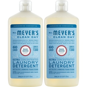 image:imageMRS MEYERS CLEAN DAY Laundry Detergent Lavender 243 fl oz  Ultra Concentrated 60 Loads Gentle on Clothes Removes Tough Stains Made with Essential Oils and StainFighting EnzymesRain Water Pack of 2