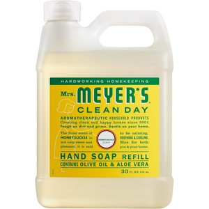 image:imageMrs Meyers Clean Day Liquid Hand Soap Refill Honeysuckle 33 Oz
